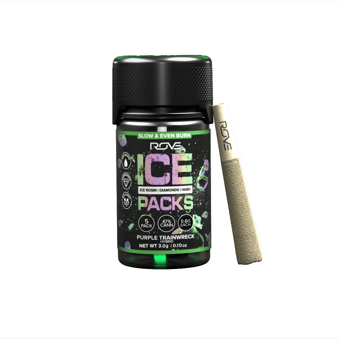 ROVE - Purple Trainwreck | Infused Ice Packs (Rosin, Hash, and Diamonds) | 5x 0.6g - 1