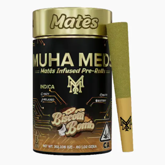 Muha Meds - Muha Meds | Mates | Biscotti Bomb | Infused Minis | 5pk - 1