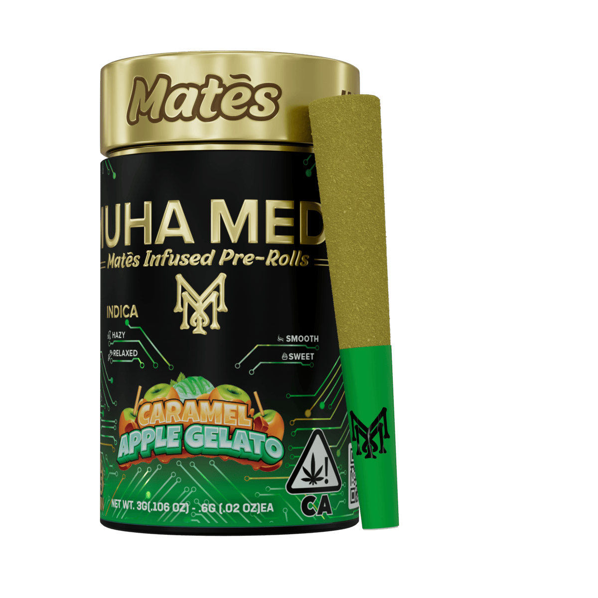 Muha Meds - Muha Meds | Caramel Apple Gelato | Infused Joints | 0.6g each | 5pk - 1