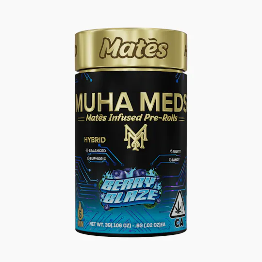 Muha Meds - Muha Meds | Berry Blaze | Infused Joints | 0.6g each | 5pk - 1