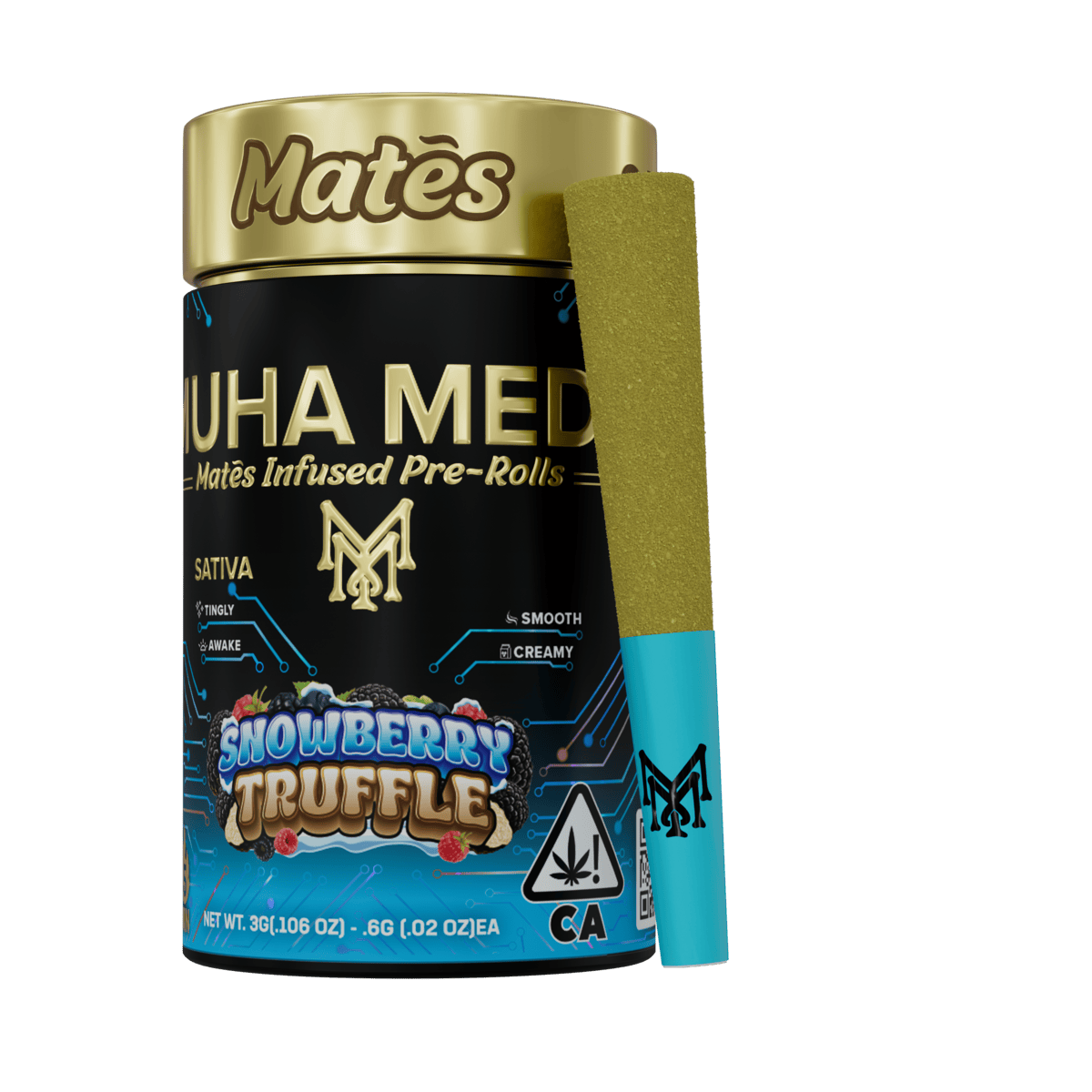 Muha Meds - Muha Meds | Snowberry Truffle | Infused Joints | 0.6g each | 5pk - 1