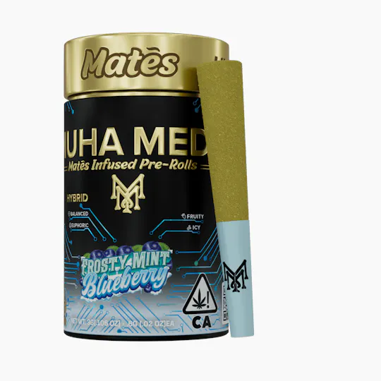 Muha Meds - Muha Meds | Frosty Mint Blueberry | Infused Joints | 0.6g each | 5pk - 1
