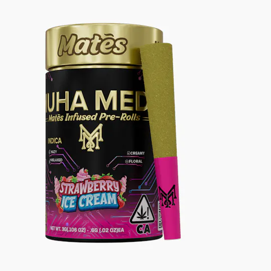 Muha Meds - Muha Meds | Strawberry Ice Cream | Infused Joints | 0.6g each | 5pk - 1