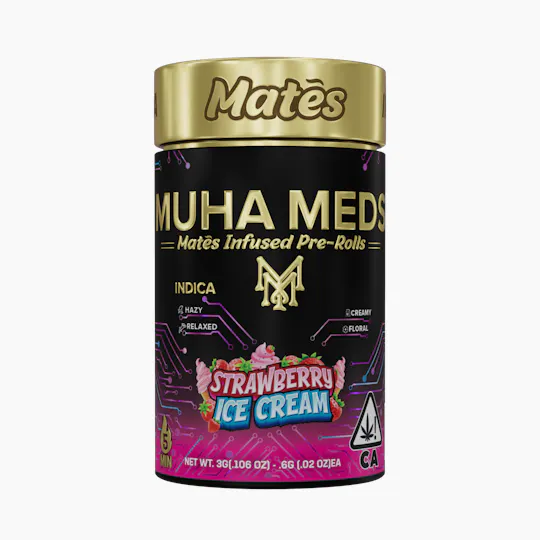 Muha Meds - Muha Meds | Strawberry Ice Cream | Infused Joints | 0.6g each | 5pk - 1