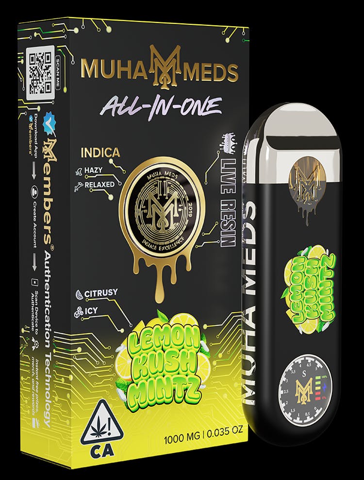 Muha Meds - Muha Meds | Lemon Kush Mintz | Disposable | 1g - 1