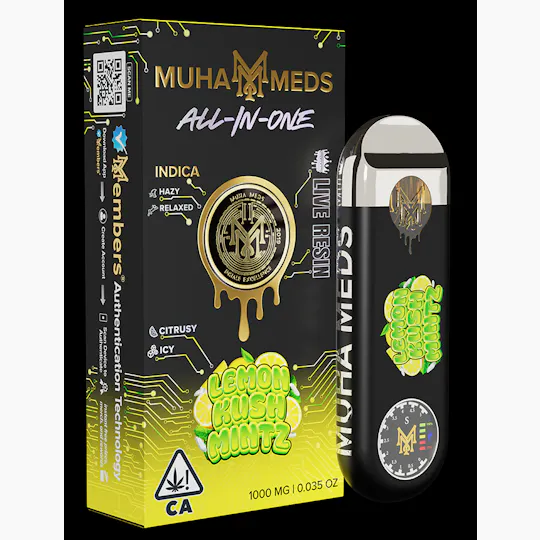 Muha Meds - Muha Meds | Lemon Kush Mintz | Disposable | 1g - 1