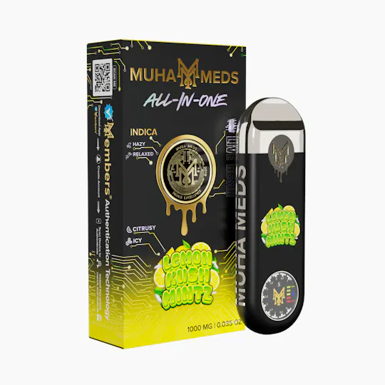 Muha Meds - Muha Meds | Lemon Kush Mintz | Live Resin Disposable | 1g - 1