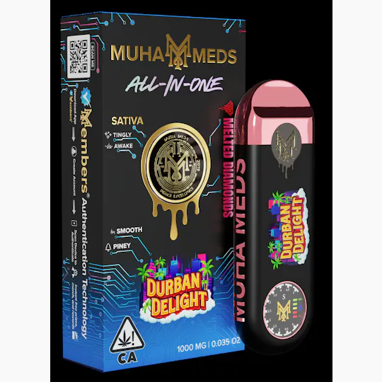 Muha Meds - Muha Meds | Durban Delight | Melted Diamonds Disposable | 1g - 1