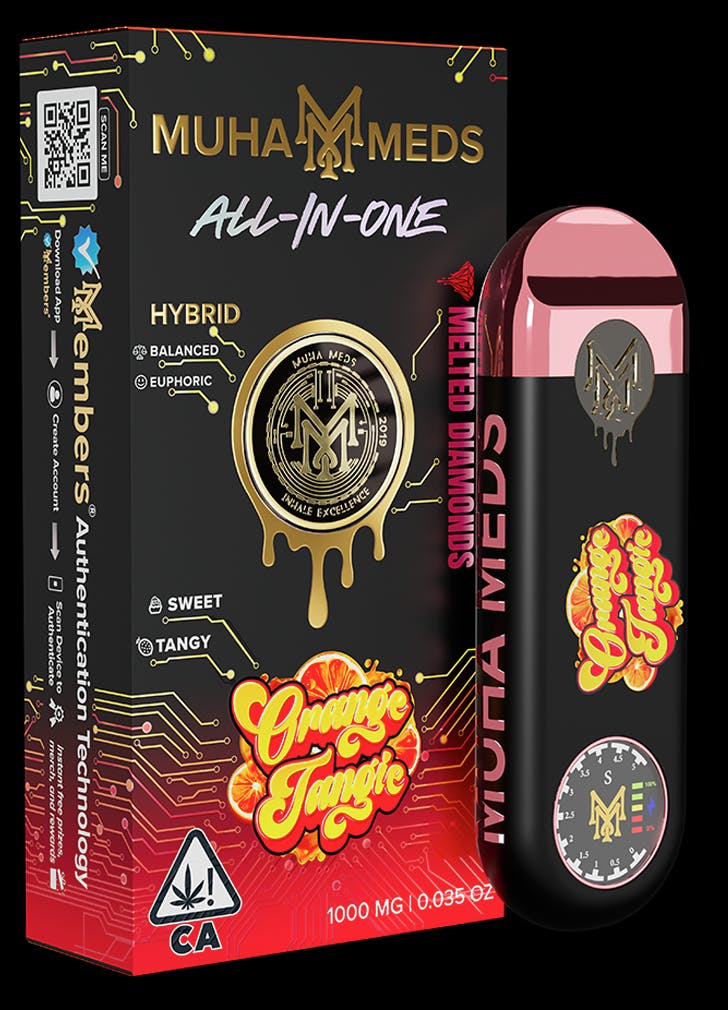 Muha Meds - Muha Meds | Orange Tangie | Melted Diamonds Disposable | 1g - 1