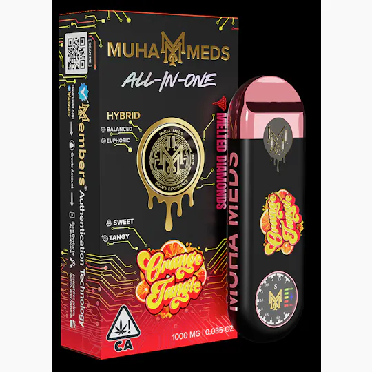Muha Meds - Muha Meds | Orange Tangie | Melted Diamonds Disposable | 1g - 1