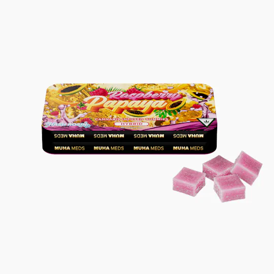 Muha Meds - Muha Meds | Raspberry Papaya Gummies | 200mg | 10ct | 20mg/ea - 1