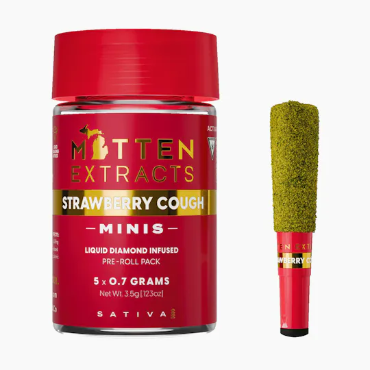Mitten Extracts - Mitten Extracts | Strawberry Cough | Infused Minis | 3.5g | 5pk - 1