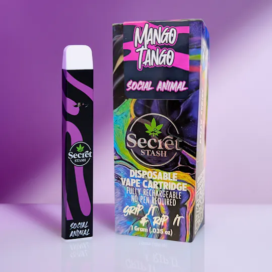 Secret Stash - Secret Stash | Disposable Cart | Social Animal | Mango Tango | 1g - 1