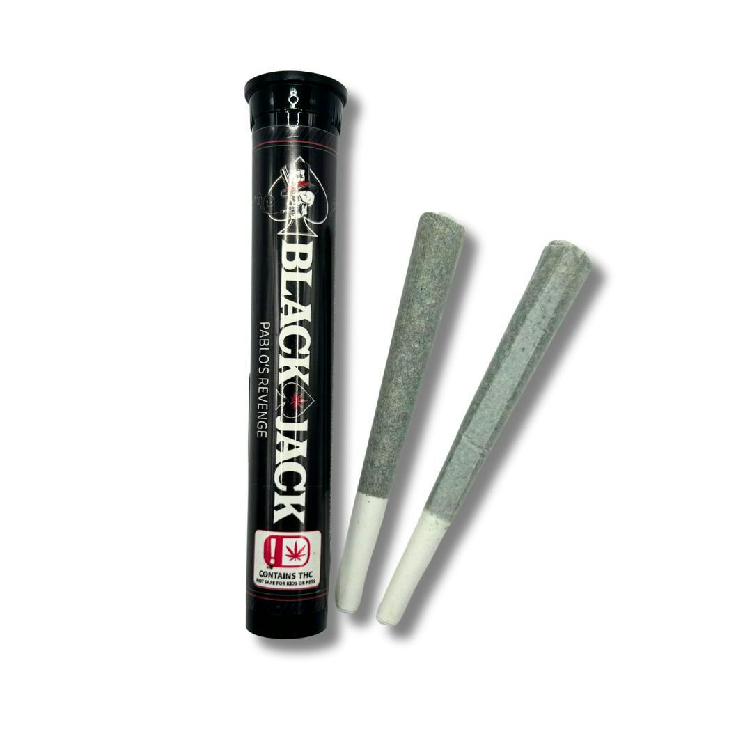 BLACK JACK - Blackjack | Pablo's Revenge | Infused Joints | 1.2g each | 2pk - 1