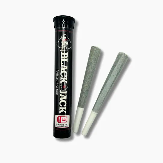 BLACK JACK - Blackjack | Pablo's Revenge | Infused Joints | 1.2g each | 2pk - 1