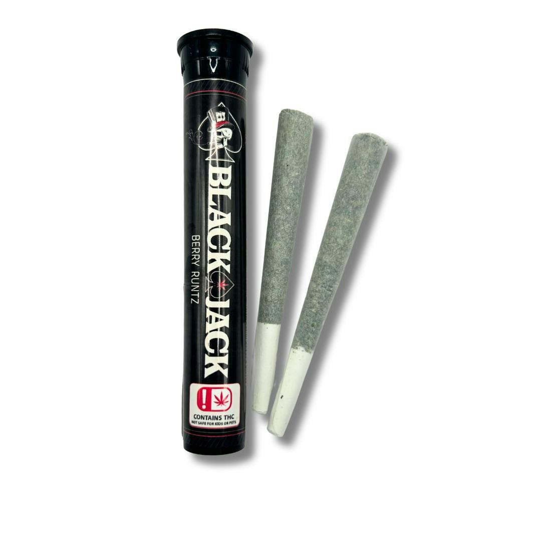 BLACK JACK - Blackjack | Berry Runtz | Infused Joints | 1.2g each | 2pk - 1