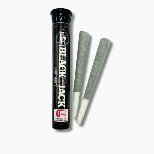 BLACK JACK - Blackjack | Berry Runtz | Infused Joints | 1.2g each | 2pk - 1