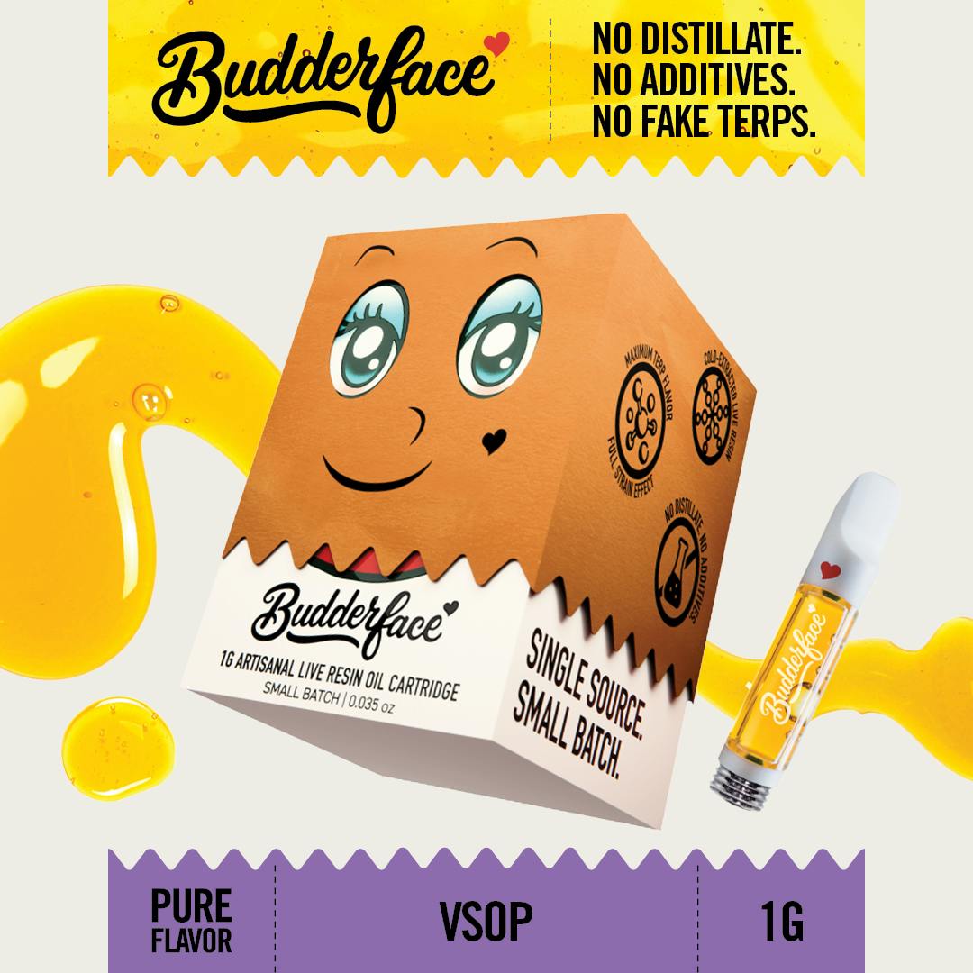 Budderface - BUDDERFACE | VSOP | 1G | Artisanal Live Resin 510 Vape Cart - 1