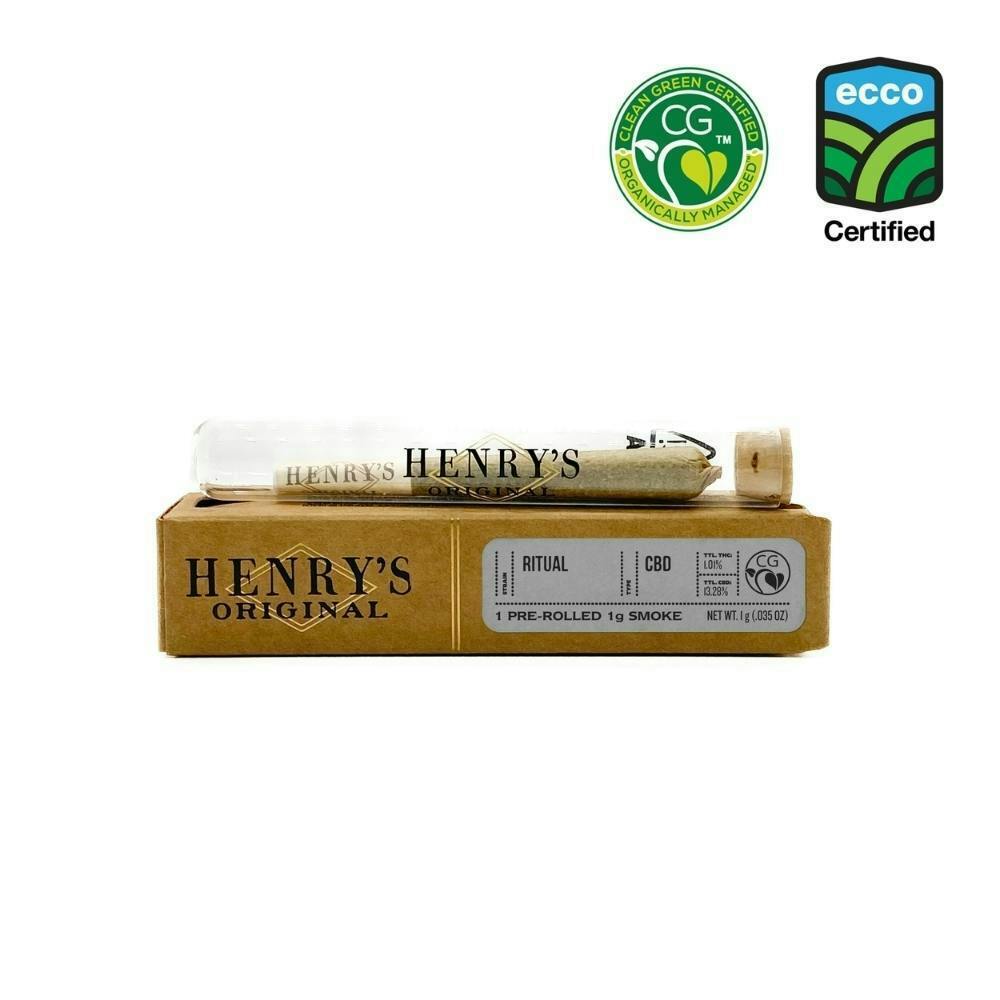 Henry's Original - Henry's Originals | Ritual 10:1 CBD:THC | Joint | 1g - 1