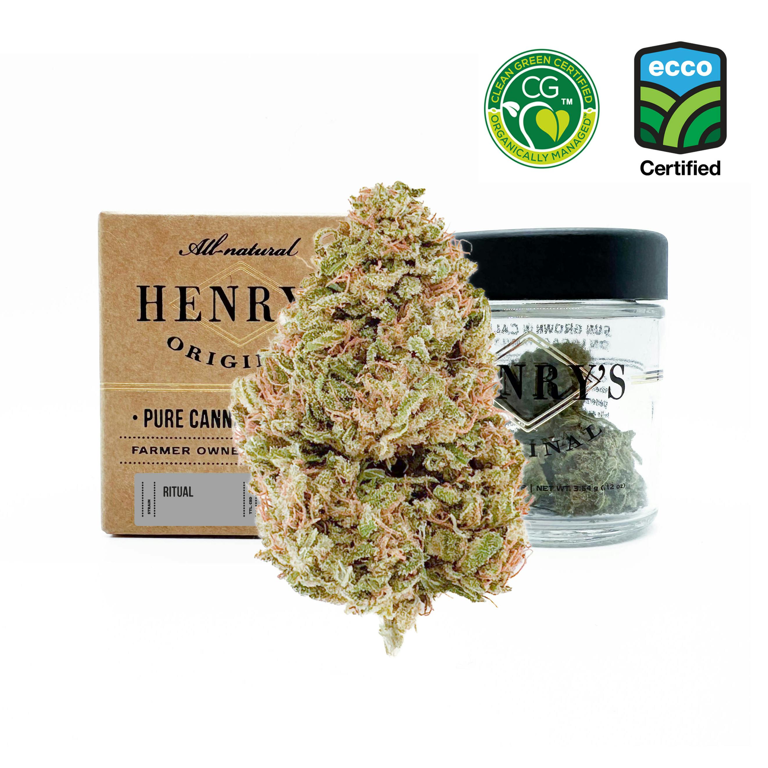 Henry's Original - Henry's Originals | Ritual 10:1 CBD:THC | Jar Big Buds | 3.5g - 1