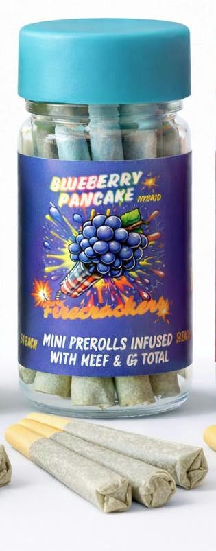 Nugz - NUGZ | Blueberry Pancake | Firecrackers | Infused Minis | 0.5g each | 5pk - 1