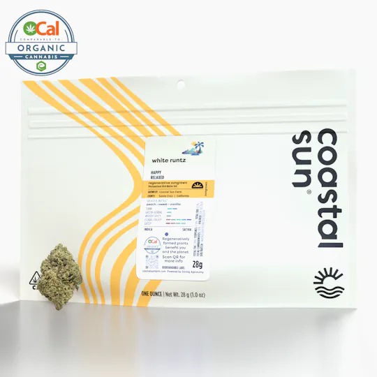 Coastal Sun - White Runtz Sungrown Flower 28g - 1