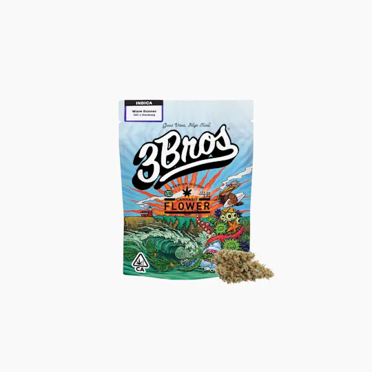 3 Bros Grow - 3 Bros | Indoor Flower | 3.5g | Wave Runner | Indica - 1