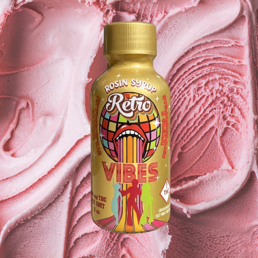 Retro - Strawberry & Cream + Melted Strawberries | Retro Vibes Rosin Syrup | 100mg - 1