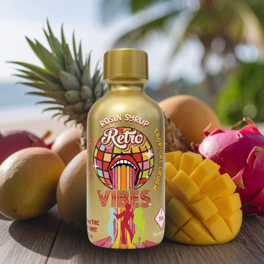 Retro - Tropical Crush + Easy Bake | Retro Vibes Rosin Syrup | 100mg - 1