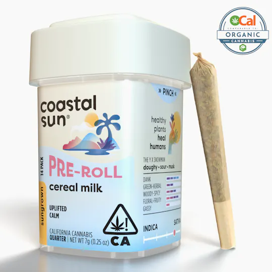 Coastal Sun - Cereal Milk Sungrown 0.5g Pre-Roll 14pk 7g - 1