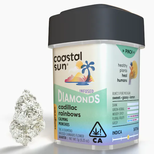 Coastal Sun - Cadillac Rainbows Infused Sungrown Flower 7g - 1