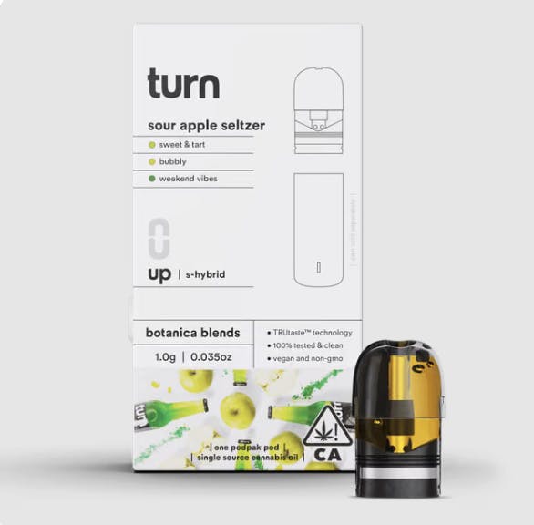 turn - turn | Sour Apple Seltzer | Pod | 1g - 1