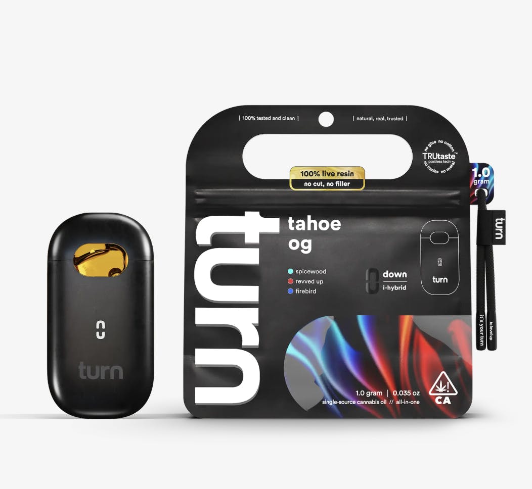 turn - turn | Tahoe OG | Live Resin Disposable | 1g - 1
