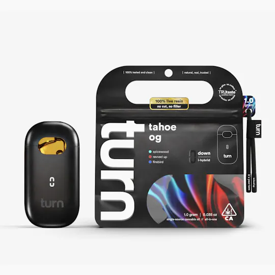 turn - turn | Tahoe OG | Live Resin Disposable | 1g - 1