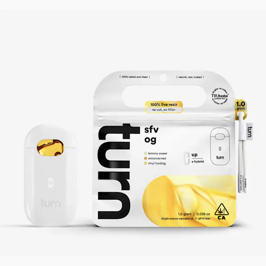 turn - turn | SFV OG | Live Resin Disposable | 1g - 1