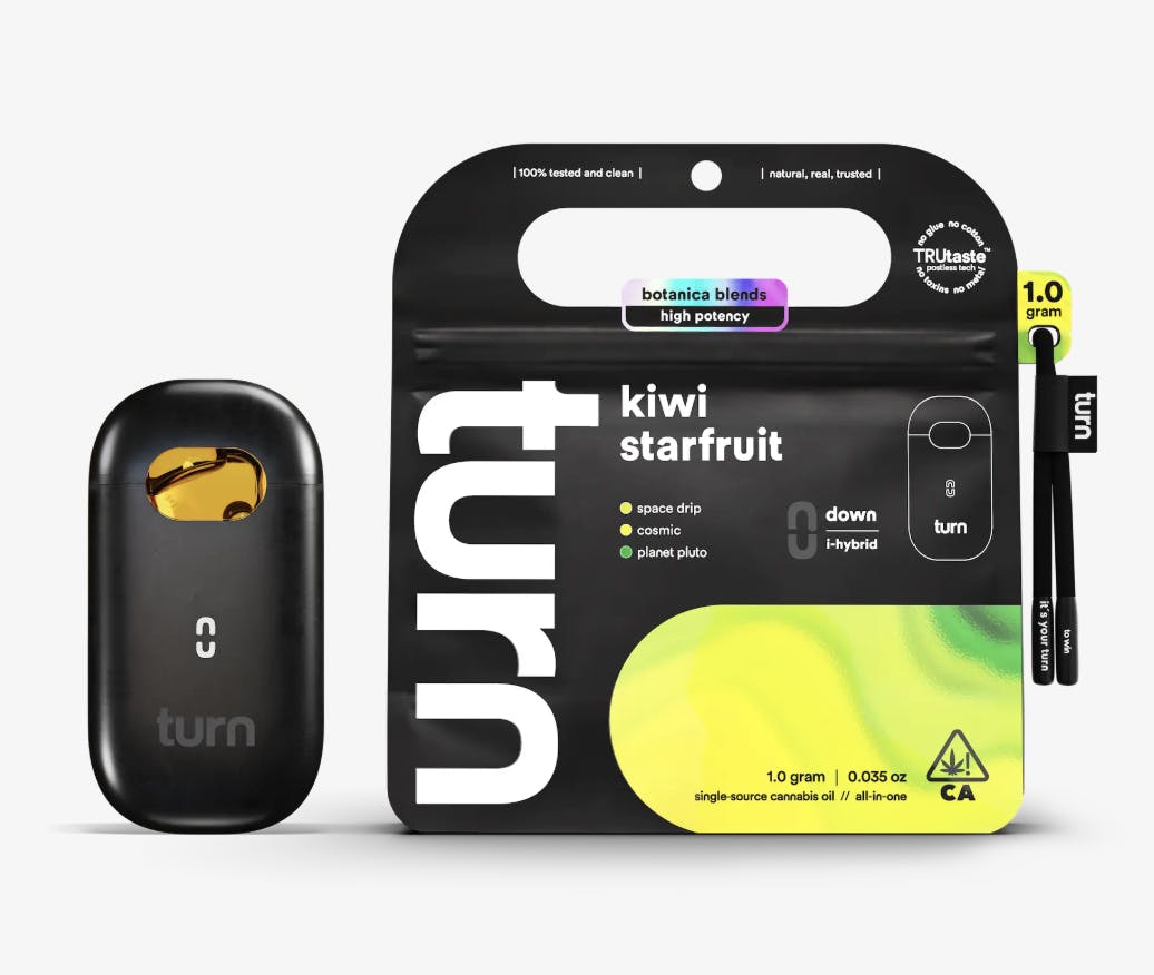 turn - turn | Kiwi Starfruit | Disposable | 1g - 1