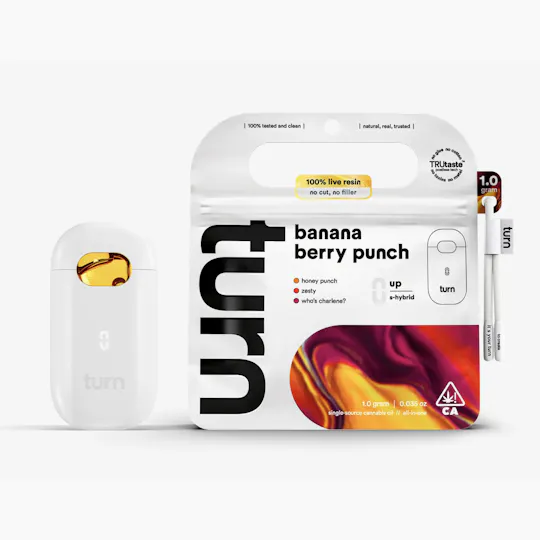 turn - turn | Banana Berry Punch | Live Resin Disposable | 1g - 1