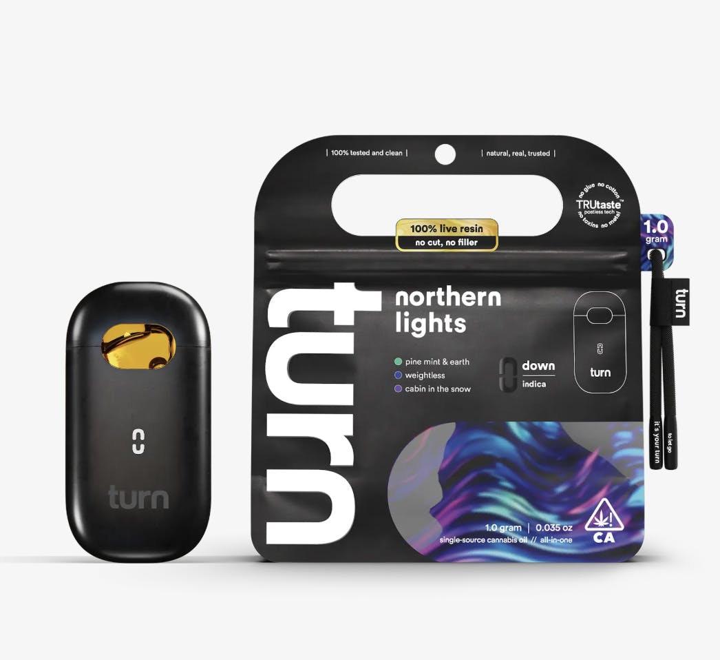 turn - turn | Northern Lights | Live Resin Disposable | 1g - 1
