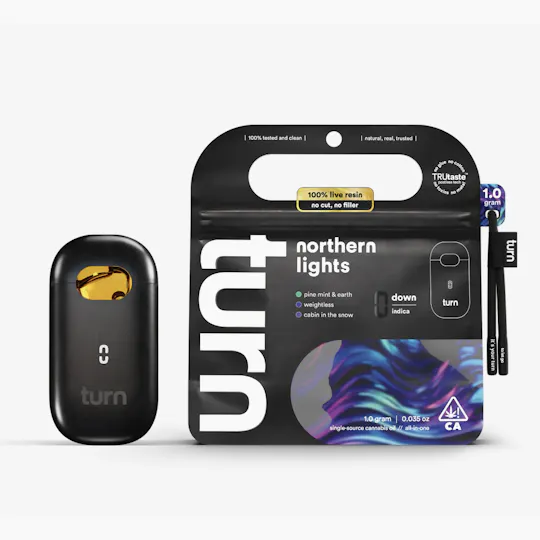 turn - turn | Northern Lights | Live Resin Disposable | 1g - 1