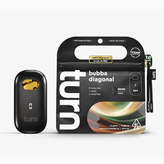 turn - turn | Bubba Diagonal | Live Resin Disposable | 1g - 1