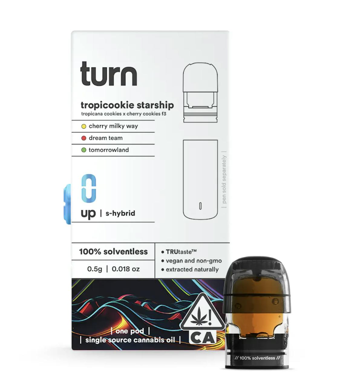 turn - turn | Tropicookie Starship | Live Rosin Pod | 0.5g - 1