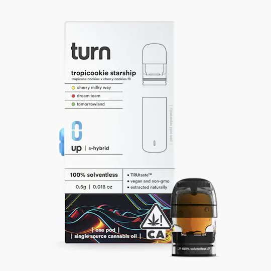 turn - turn | Tropicookie Starship | Live Rosin Pod | 0.5g - 1