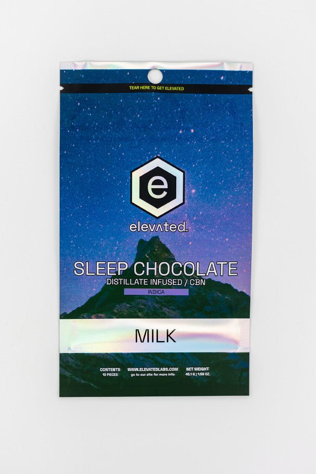 Elevated Labs - Elevated | Sleep Distillate Milk Chocolate | 100mg | 10ct | 10mg/ea - 1