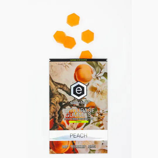 Elevated Labs - Elevated | Peach 1/1/1/1 CBD/CBG/CBN/THC ENTOURAGE Gummies - 1