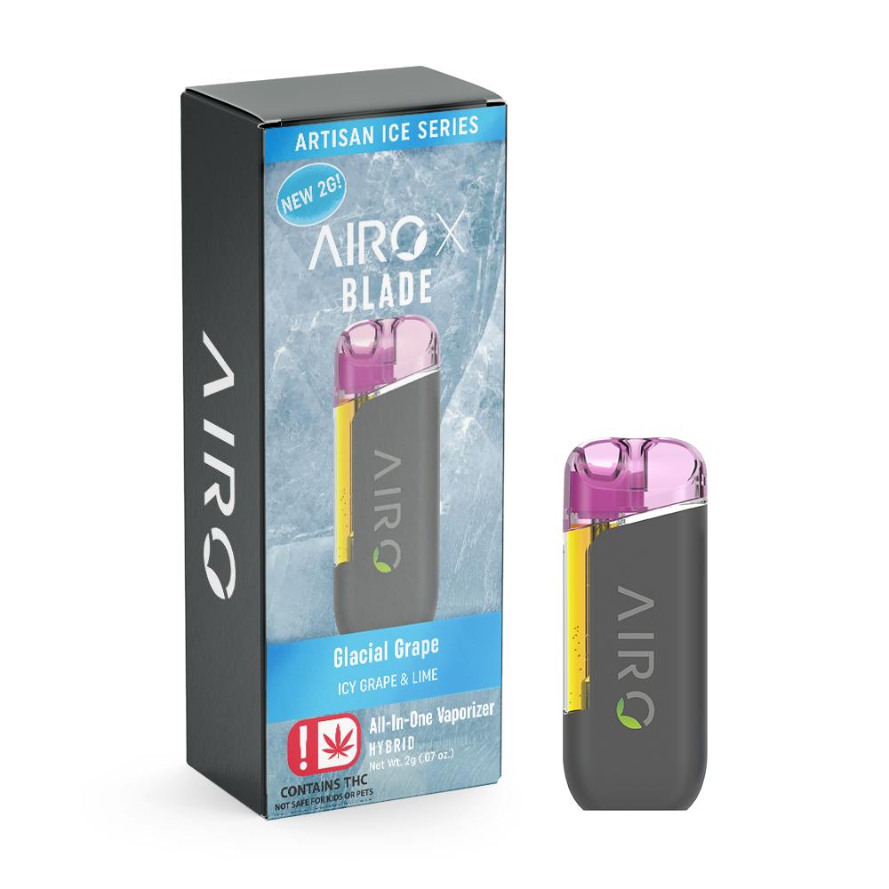 Airo Brands - Glacial Grape | AIRO - Ice Series | 2g Disposable (AIO) - 1