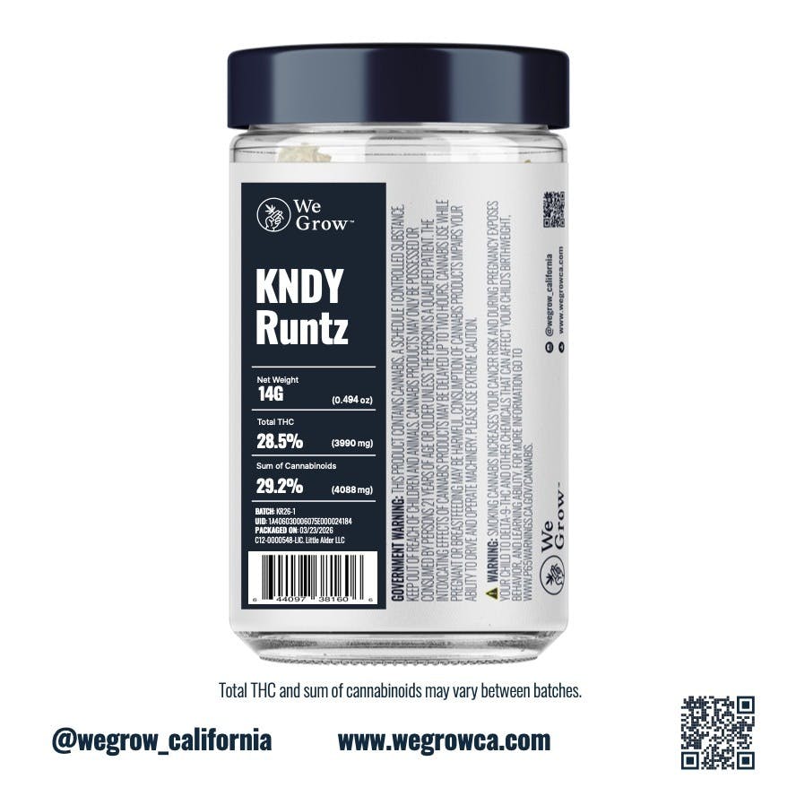 We Grow - We Grow | KNDY RUNTZ | Big Buds | 14g - 1