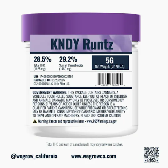 We Grow - We Grow | KNDY RUNTZ | Big Buds | 5g - 1
