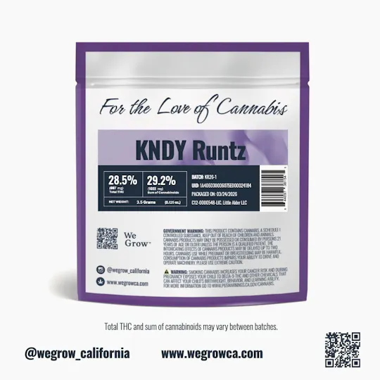 We Grow - We Grow | KNDY RUNTZ | Big Buds | 3.5g - 1