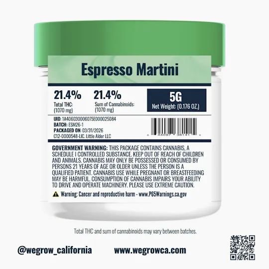 We Grow - We Grow | Espresso Martini | Big Buds | 5g - 1