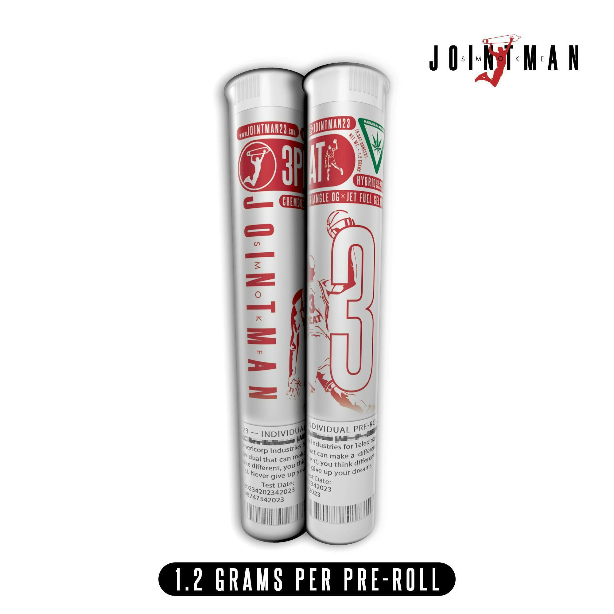 Jointman - Jointman - 1.2g Pre-roll - 3 Peat - 1
